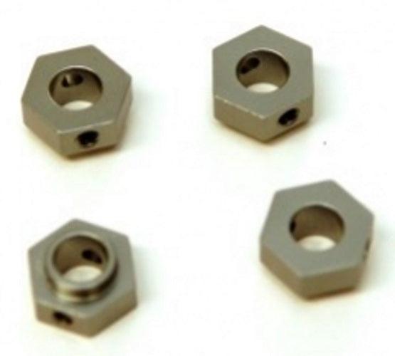 STRC ST8269GM Aluminum Hex Adapters (Gun Metal) (4 pieces) Traxxas TRX-4