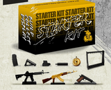 GoatGuns 1/3 Scale Diecast Starter Pack 3 Model Guns with accessories and Gun Rack KIT-STARTER