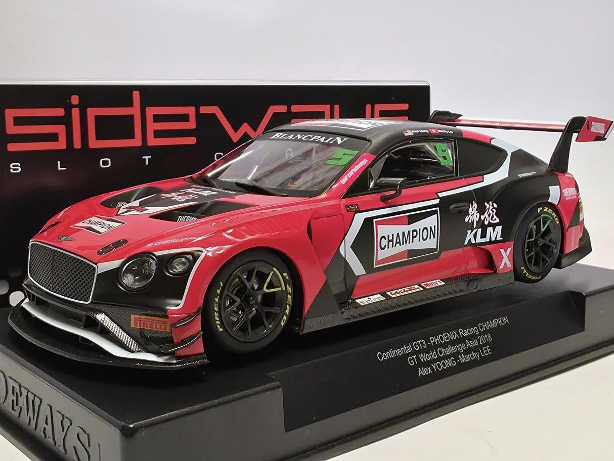 Sideways Bentley Continental GT3 GT World Challenge 2018 1/32 Slot Car SWCAR06A