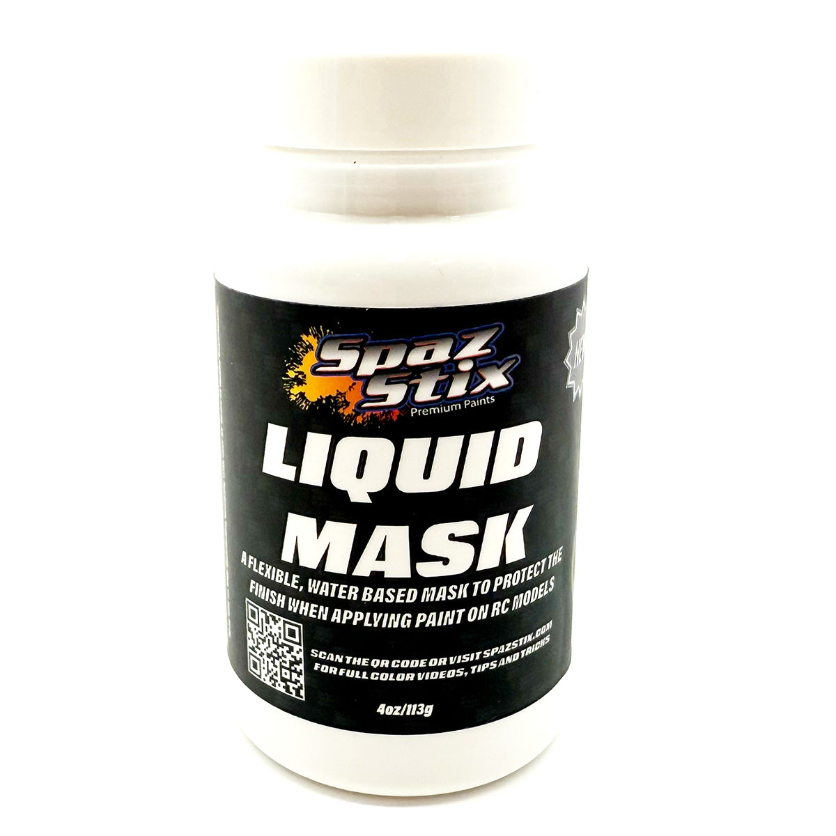 Spaz Stix SZX0004V2 Water Based Liquid Mask V2, 4oz