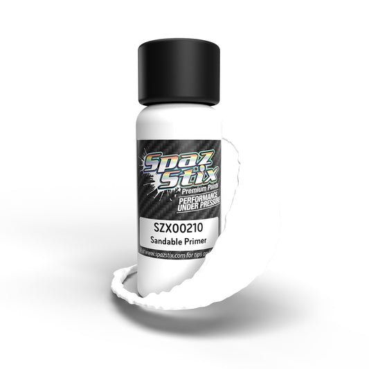 Spaz Stix 00210  High Quality Sandable Primer, Airbrush Ready Paint, 2oz Bottle