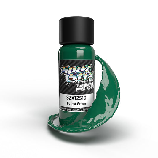 SPAZ STIX 12510  Forest Green Airbrush Ready Paint, 2oz Bottle