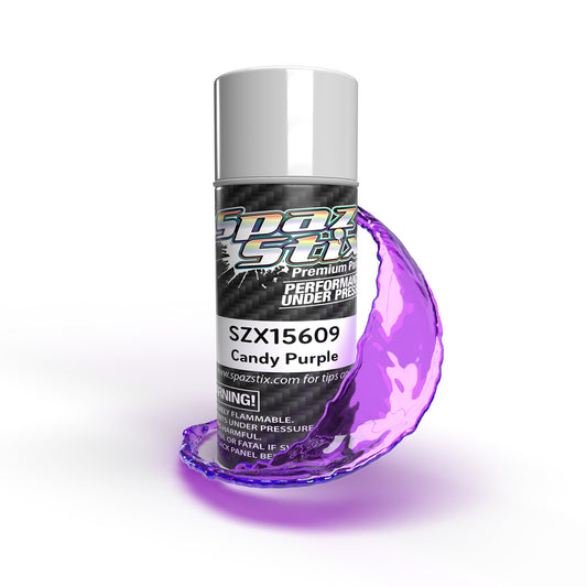Spaz Stix 15609  Candy Purple Aerosol Paint, 3.5oz Can