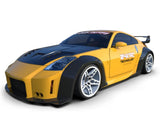 24K RC Technology TAF23003 1/10 '09 Nissan 350Z Veilside Full Drift Body Set w/Cosmetic Mods (Clear) (257mm Wheelbase)