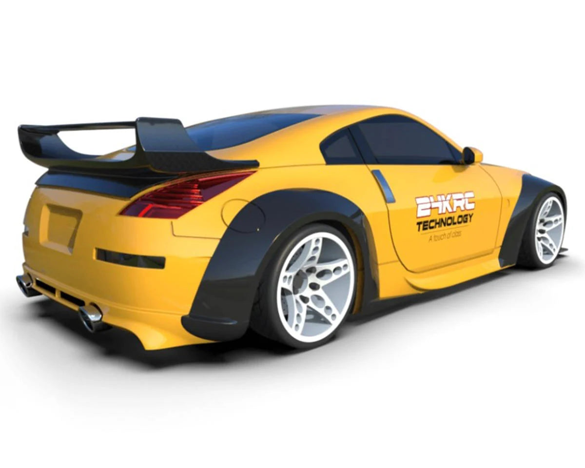24K RC Technology TAF23003 1/10 '09 Nissan 350Z Veilside Full Drift Body Set w/Cosmetic Mods (Clear) (257mm Wheelbase)
