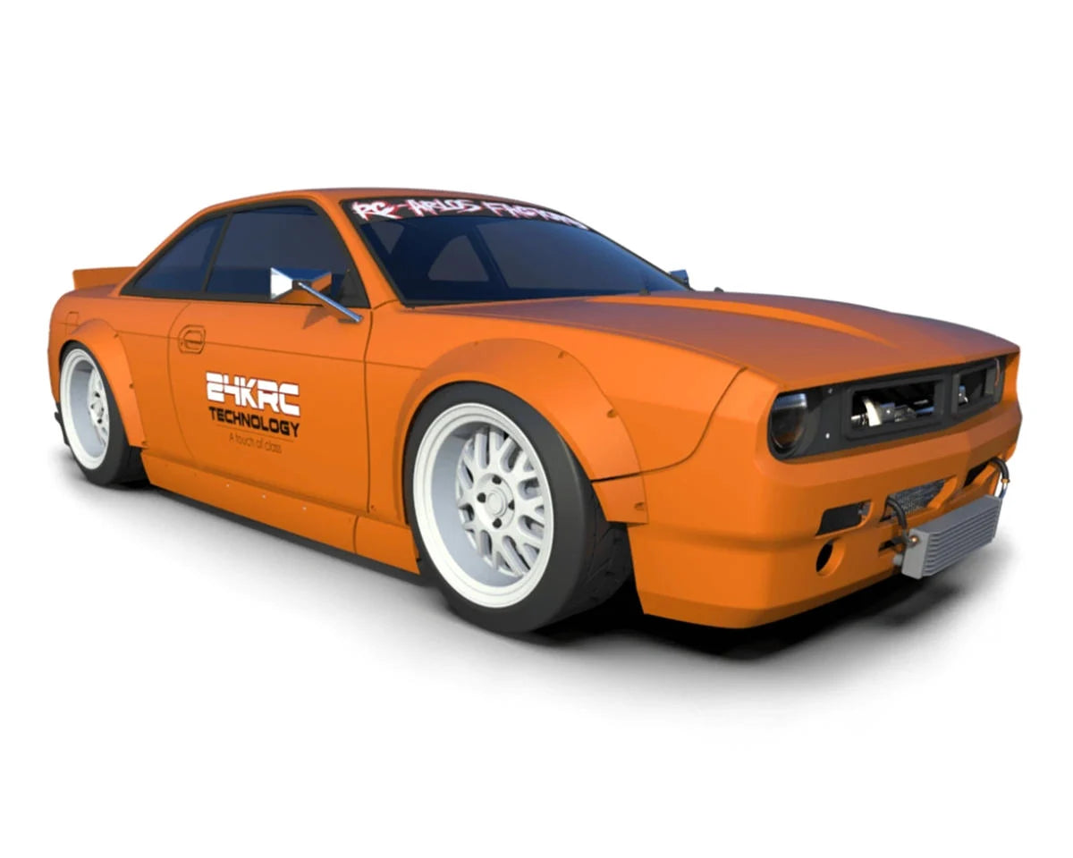24K RC Technology TAF80000 1/10 '97 Nissan 240SX S14 Boss V2 Drift Body (Clear) (257mm Wheelbase)