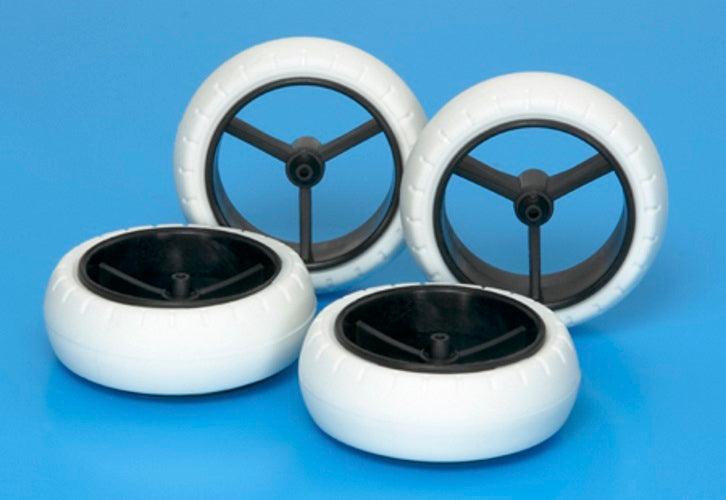 Tamiya Narrow Large Dia Wheel /White Arched For Mini 4wd Super X & XX Chassis