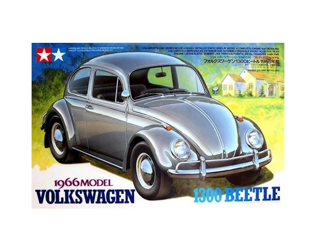 Tamiya TAM24136 1/24 66 Volkswagen Beetle Model Kit