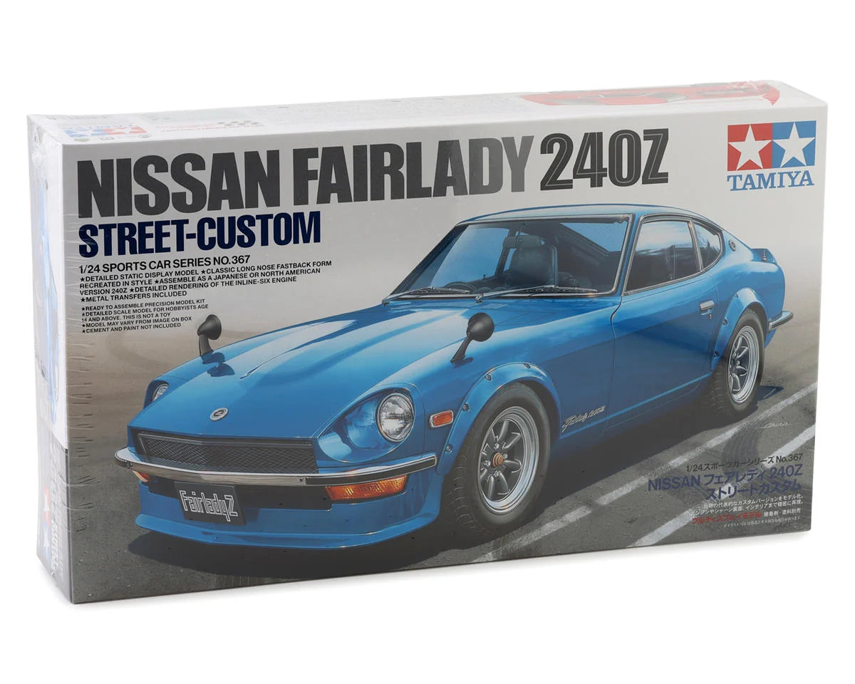 Tamiya TAM24367 1/24 Nissan Fairlady 240Z Street-Custom Plastic Model Kit