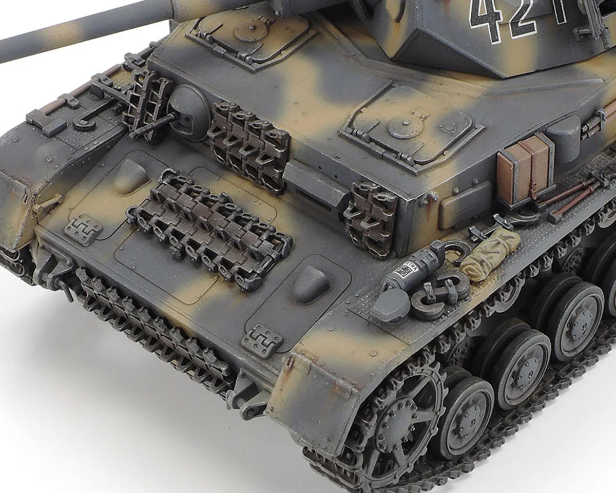 Tamiya TAM25209 1/35 German Tank Panzerkampfwagen IV Ausf.G Early Production Model Kit w/Motorcycle (Limited Edition)