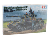 Tamiya TAM25209 1/35 German Tank Panzerkampfwagen IV Ausf.G Early Production Model Kit w/Motorcycle (Limited Edition)