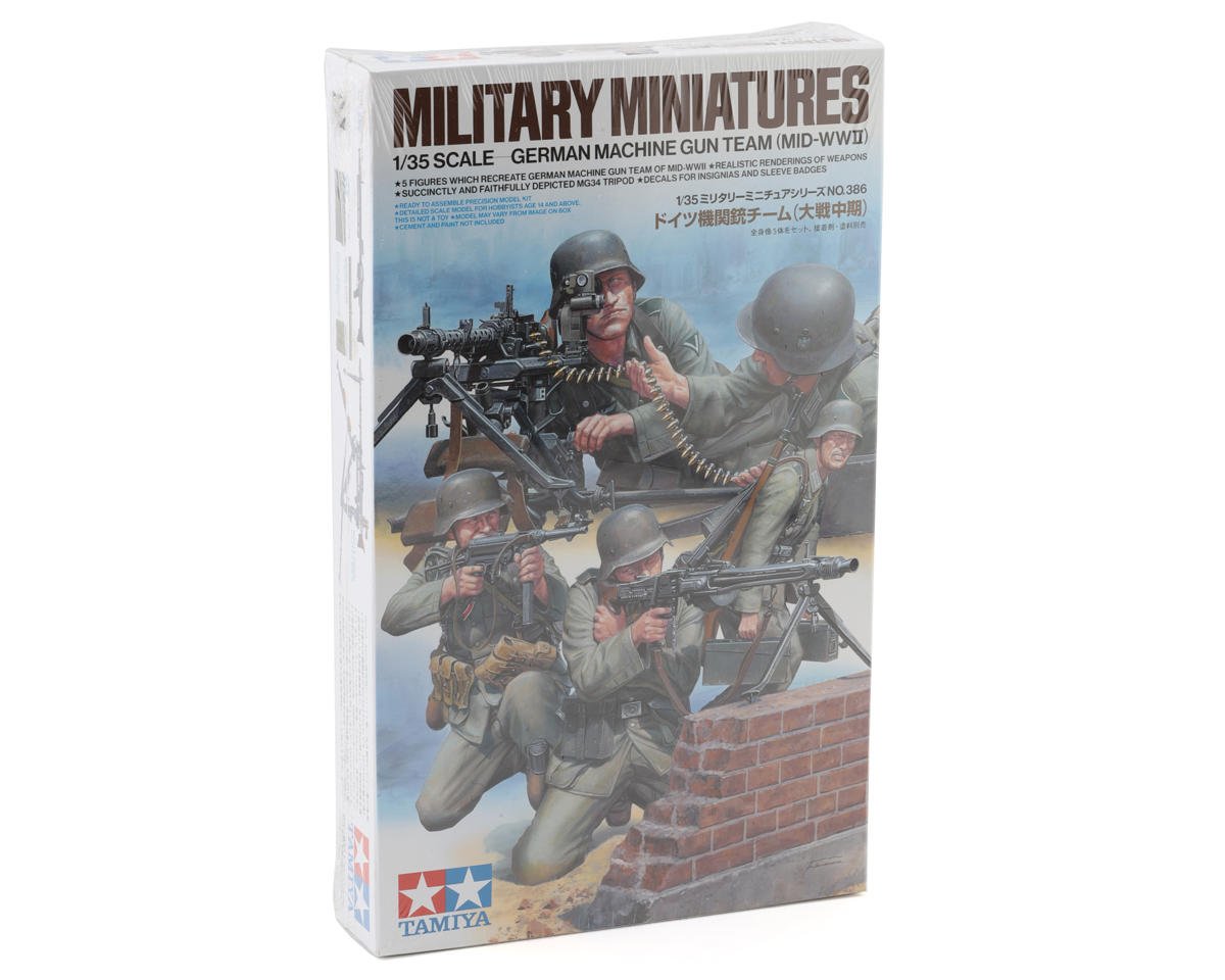 Tamiya TAM35386 1/35 German Mid-WWII Machine Gun Team Model Kit