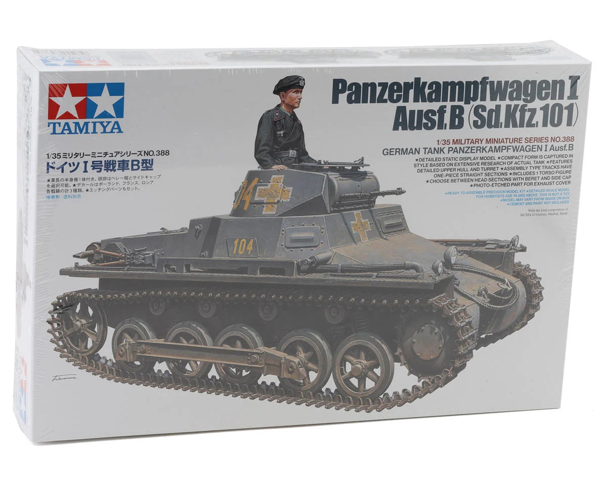Tamiya TAM35388 1/35 German Tank Panzerkampfwagen I Ausf.B Model Kit