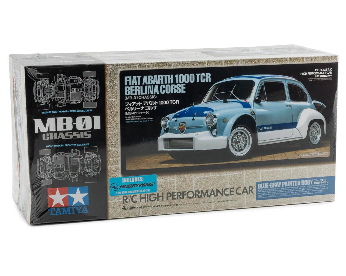 Tamiya tam47492-60a Fiat Abarth 1000 TCR Berlina Corse 2WD On-Road Kit (MB-01) (Pre-Painted)