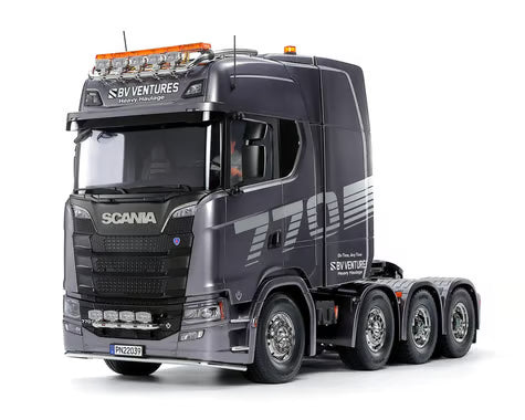 Tamiya 1/14 TAM56376 Scania 770 S 8x4/4 Semi Kit (Gun Metal Edition)