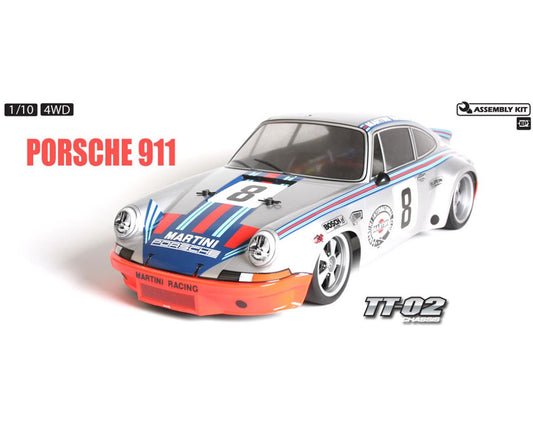 TAMIYA 58571A 1/10 Porsche 911 Carrera RSR TT-02 Kit de carretera 4WD