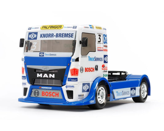 Tamiya TAM58632-60A Team Hahn Racing MAN TGS 1/14 4WD semi-camion sur route (TT-01)