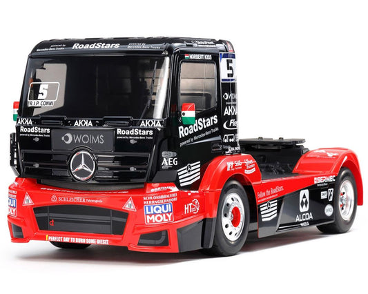 Tamiya TAM58683-60A Tankpool24 Mercedes Actros 1/14 4WD Semi-camion sur route (TT-01)