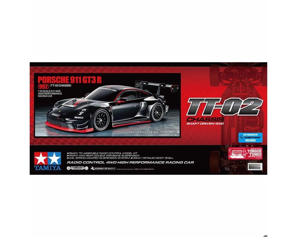 Tamiya TAM58745 Porsche 911 GT3 R 1/10 4WD Electric Touring Car Kit (TT-02)
