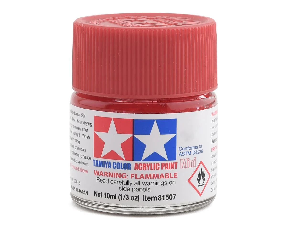 Tamiya 81527 X-27 Clear Red Acrylic Paint (10ml)