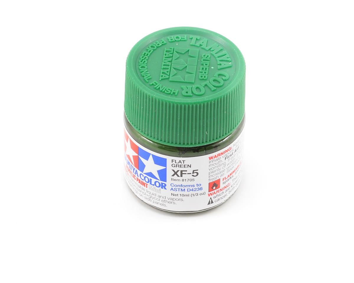 Tamiya 81705 XF-5 Flat Green Acrylic Paint (10ml)