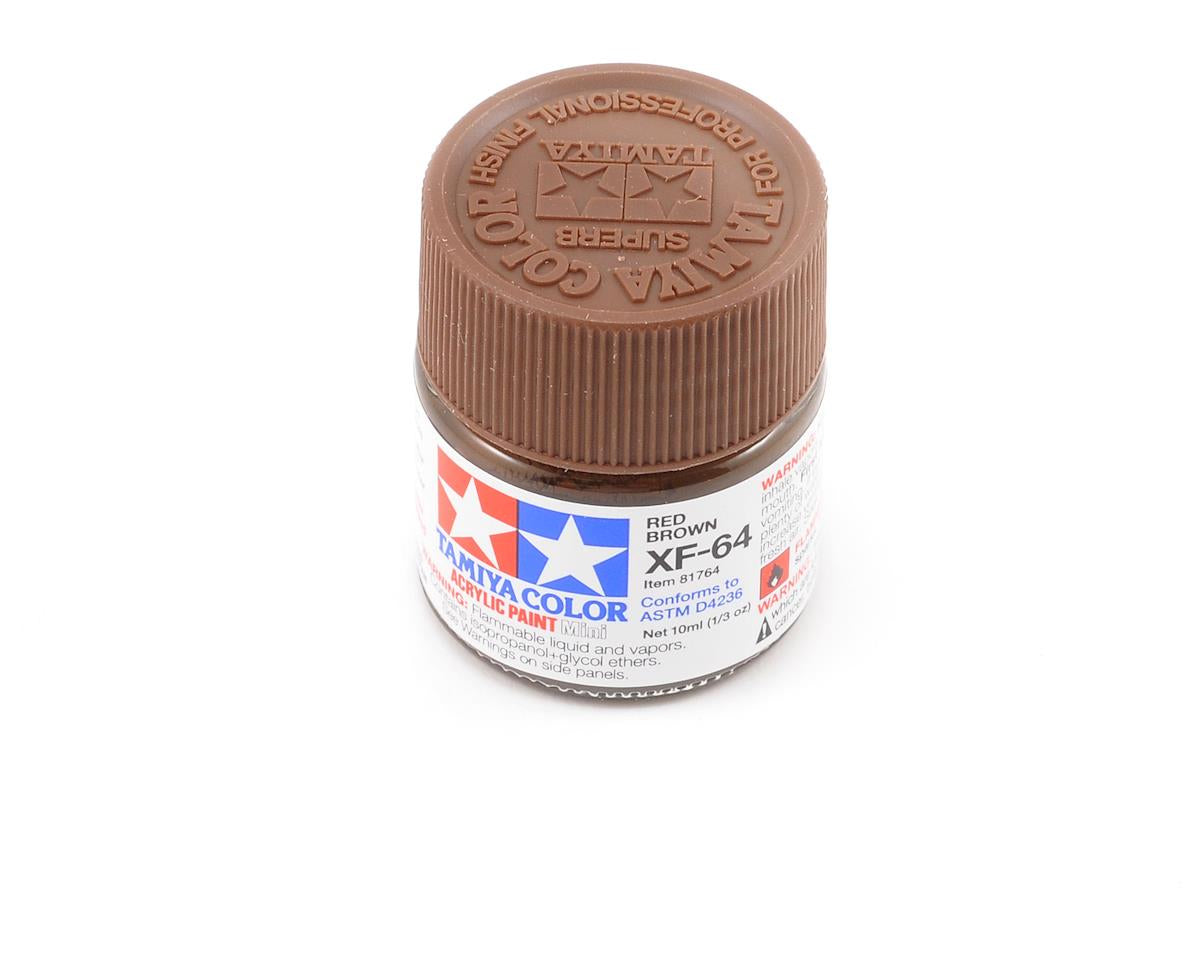 Tamiya 81764 XF-64 Flat Red Brown Acrylic Paint (10ml)