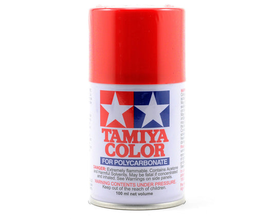 Pintura en aerosol Tamiya PS-34 Lexan rojo brillante (100 ml)
