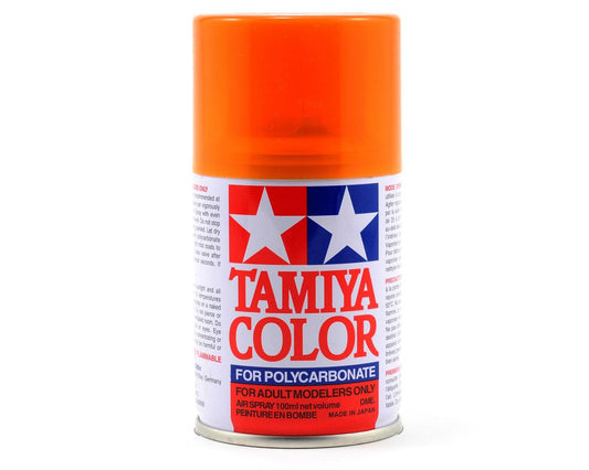Tamiya PS-43 Pintura en aerosol Lexan naranja translúcido (100 ml)