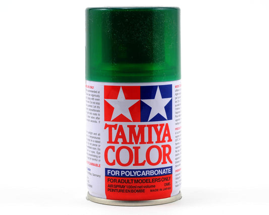Pintura en aerosol Tamiya PS-44 Lexan verde translúcido (100 ml)