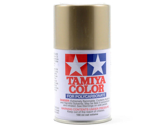 Tamiya PS-52 Pintura en aerosol Lexan de aluminio anodizado dorado champán (100 ml)