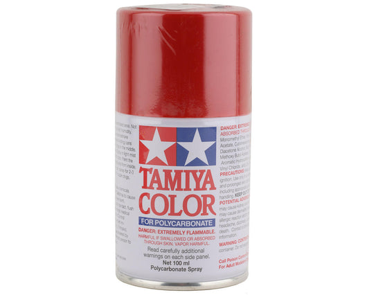 Tamiya PS-60 Peinture en spray Lexan rouge mica brillant (100 ml)