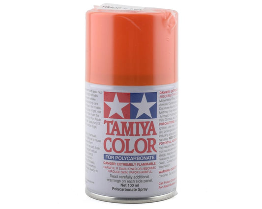 Peinture en aérosol Lexan orange pur Tamiya PS-62 (100 ml)