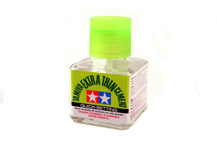 Tamiya TAM87182 Extra-Thin Cement, 40ml Quick Setting