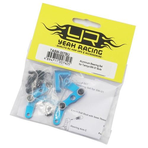 Yeah Racing TASW-007BU Aluminum Steering Set Blue Tamiya SW-01