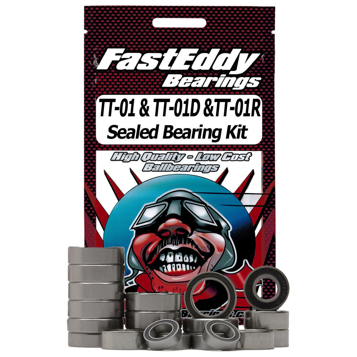 Fast Eddy TFE1389 Tamiya TT-01 Kit de cojinetes sellados para chasis