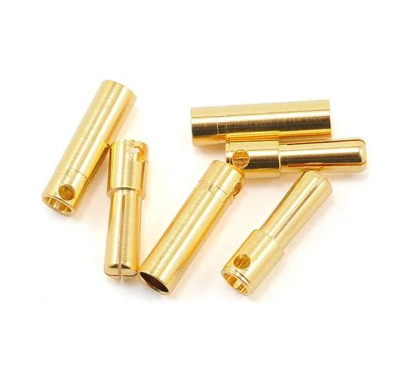 IRonManRc 4mm Bullet Connectors 3 MALE / 3 FEMALE