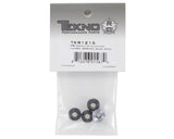 Tekno tkr1215 RC M5 Aluminum Serrated Flanged Locknut (Black) (4)