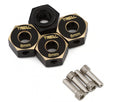 Treal Hobby Axial AXP8 Gilamon Brass Wheel Hex Hub Adaptors (4) (8mm)