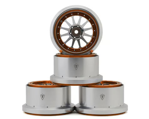 Treal Hobby Aluminum Beadlock Monster Truck Wheels for Traxxas® Mini Maxx® (4) w/12mm Hex