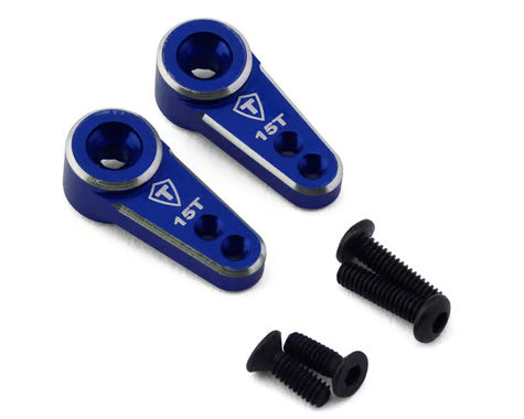Treal Hobby FCX24 CNC Aluminum 15T Micro Servo Horns (2) (EMAX)