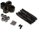 Treal Hobby Redcat Gen8 Brass Extended Wheel Hub Hex Adaptors (11mm) (4) w/(+5mm) Wide Stub Axles