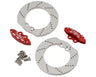 Treal Hobby Redcat Gen9 CNC Aluminum Brake Disc & Caliper Set (Silver) (2)