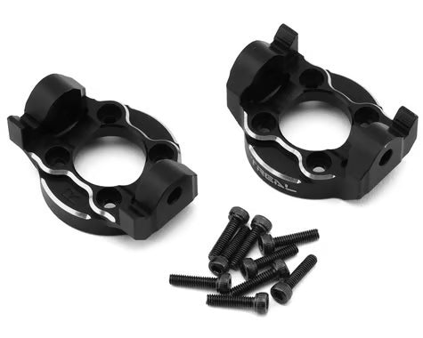 Treal Hobby LMT Aluminum Front C-Hub Spindle Carriers (2) (0 Degree)