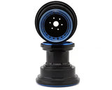 Treal Hobby Losi LMT Aluminum Monster Truck Bead-Lock Wheels (Black/Purple)