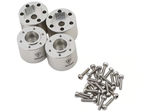 Treal Hobby Losi® Mini LMT 7075 Aluminum Extended Wheel Hex Hubs (4) (+15mm)