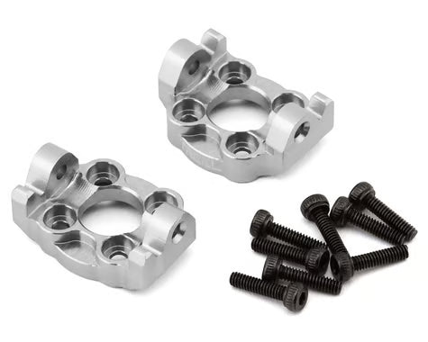 Treal Hobby Losi Mini LMT Aluminum Front C Hub Spindle Carriers (2) (0 Degree)