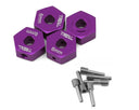 Treal Hobby Losi Mini LMT Aluminum 12mm Wheel Hex Adaptors (4) (6mm Offset)