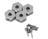 Treal Hobby Losi Mini LMT Aluminum 12mm Wheel Hex Adaptors (4) (6mm Offset)
