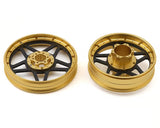 Treal Hobby Losi Promoto MX CNC Aluminum Wheel Set w/Carbon Spokes