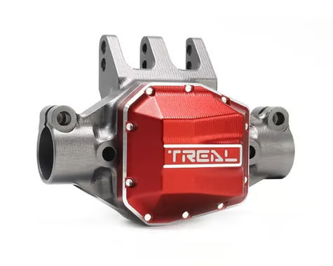 Treal Hobby Axial SCX10 Pro 7075 Aluminum Rear Center Axle Housing w/Differential Cover